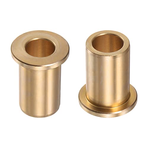 ⭐️uxcell 滑り軸受け フランジスリーブベアリング 13 mmボア 2個 uxcell フランジスリーブベアリング フランジ付きスリーブ軸受 産業